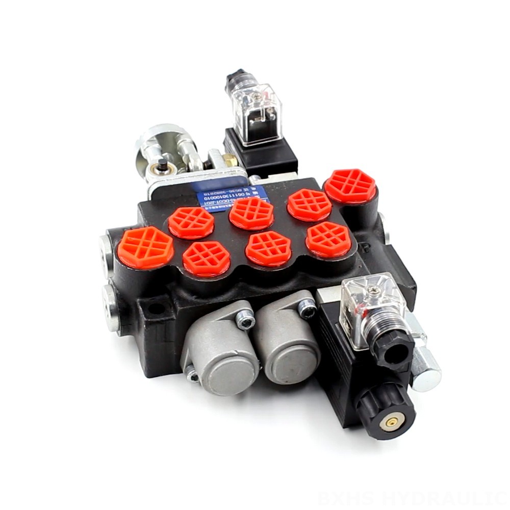 P40 Solenoid and Joystick 3 Spool Monoblock Directional Valve - Manufacturer and Global Supplier image